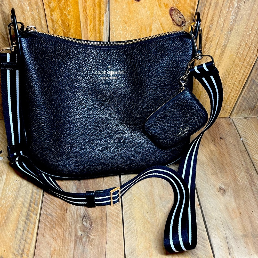 Kate Spade Rosie Crossbody Bag Used Once Blk Leather